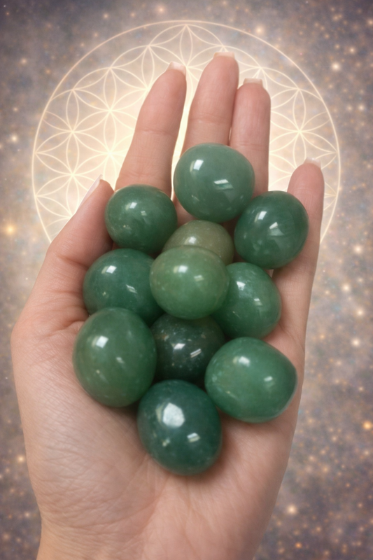 Grüner Aventurin Trommelstein ca. 2,5 cm Naturkristall Handschmeichler