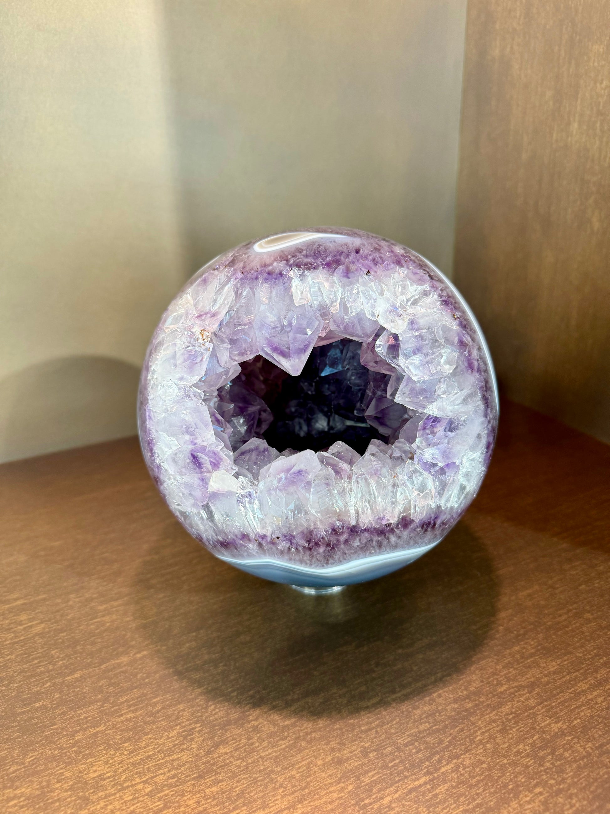 Große Amethyst Kugel – 16,5 cm, aus Brasilien, kristallklare Schönheit