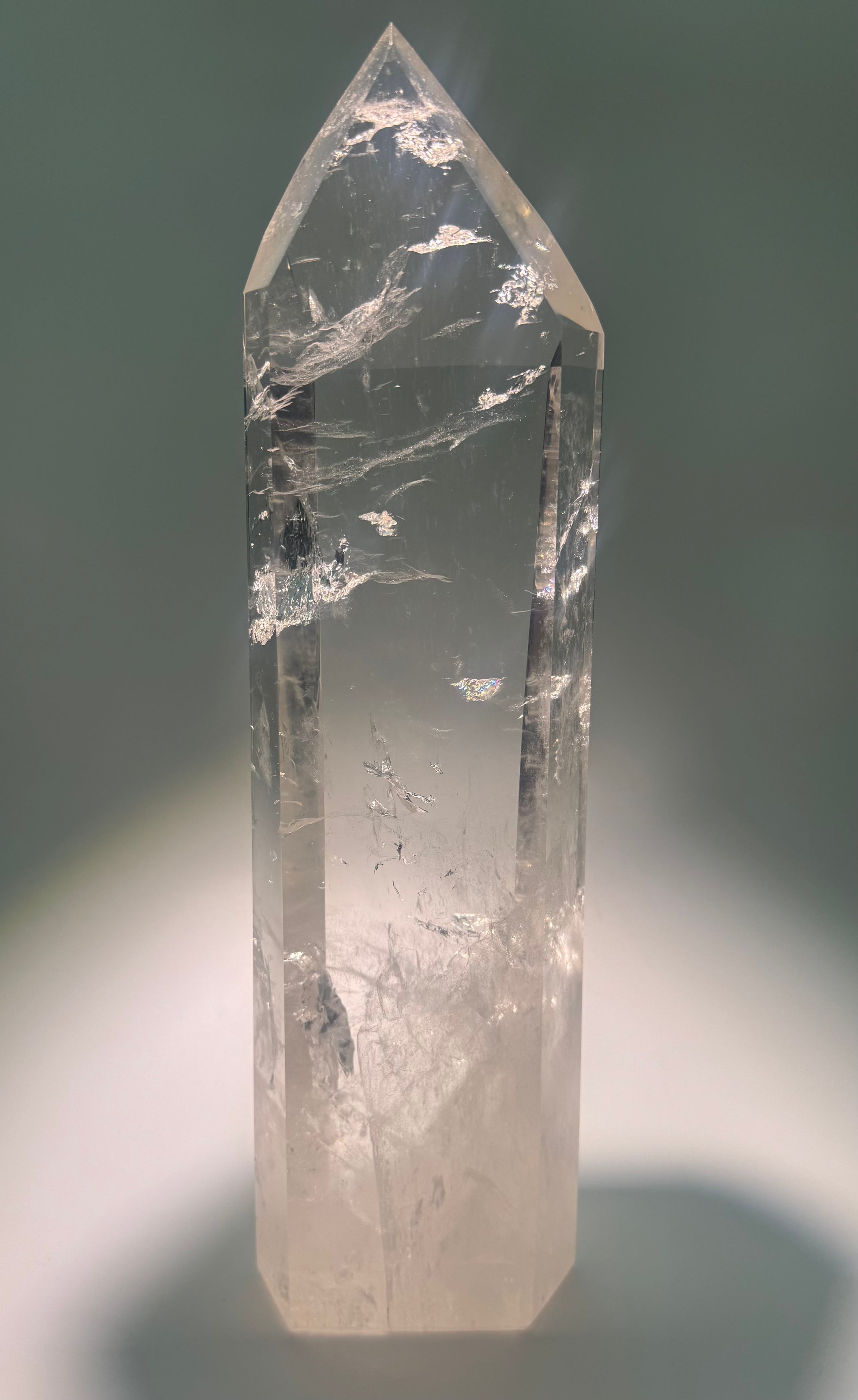 Grosser Lemurian Kristall AAA – 38 cm, 4.4 kg | Spiritueller Meisterkristall