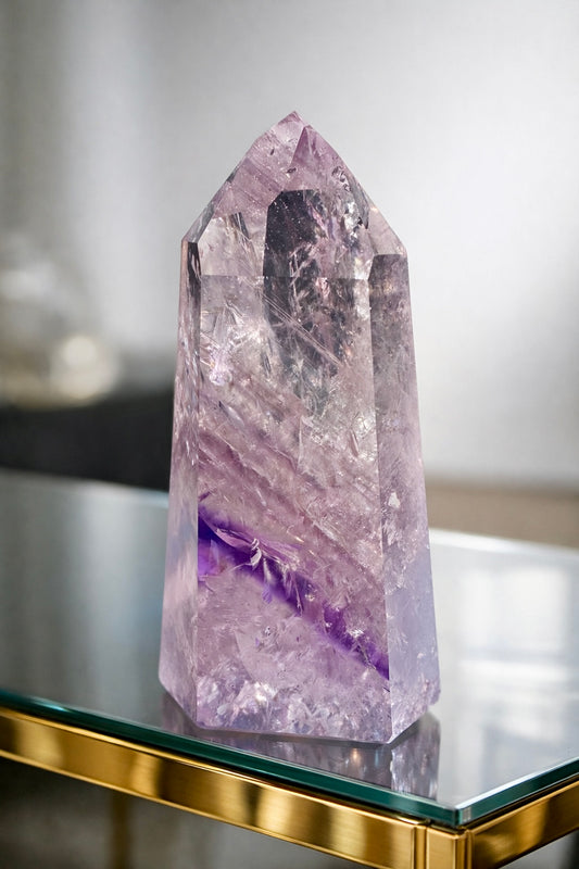 Grosser Phantom-Amethyst 10 cm, 258 g aus Brasilien