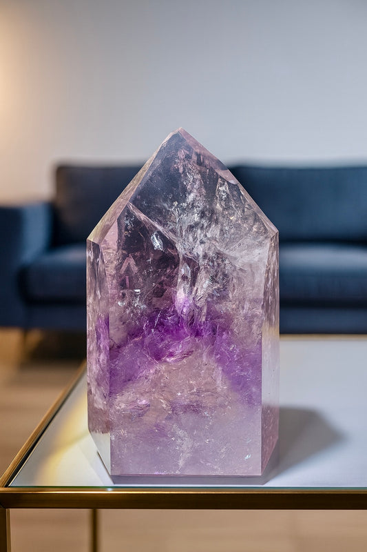 Grosser Phantom Amethyst aus Brasilien – Premiumqualität · 11.2 cm · 465 g 