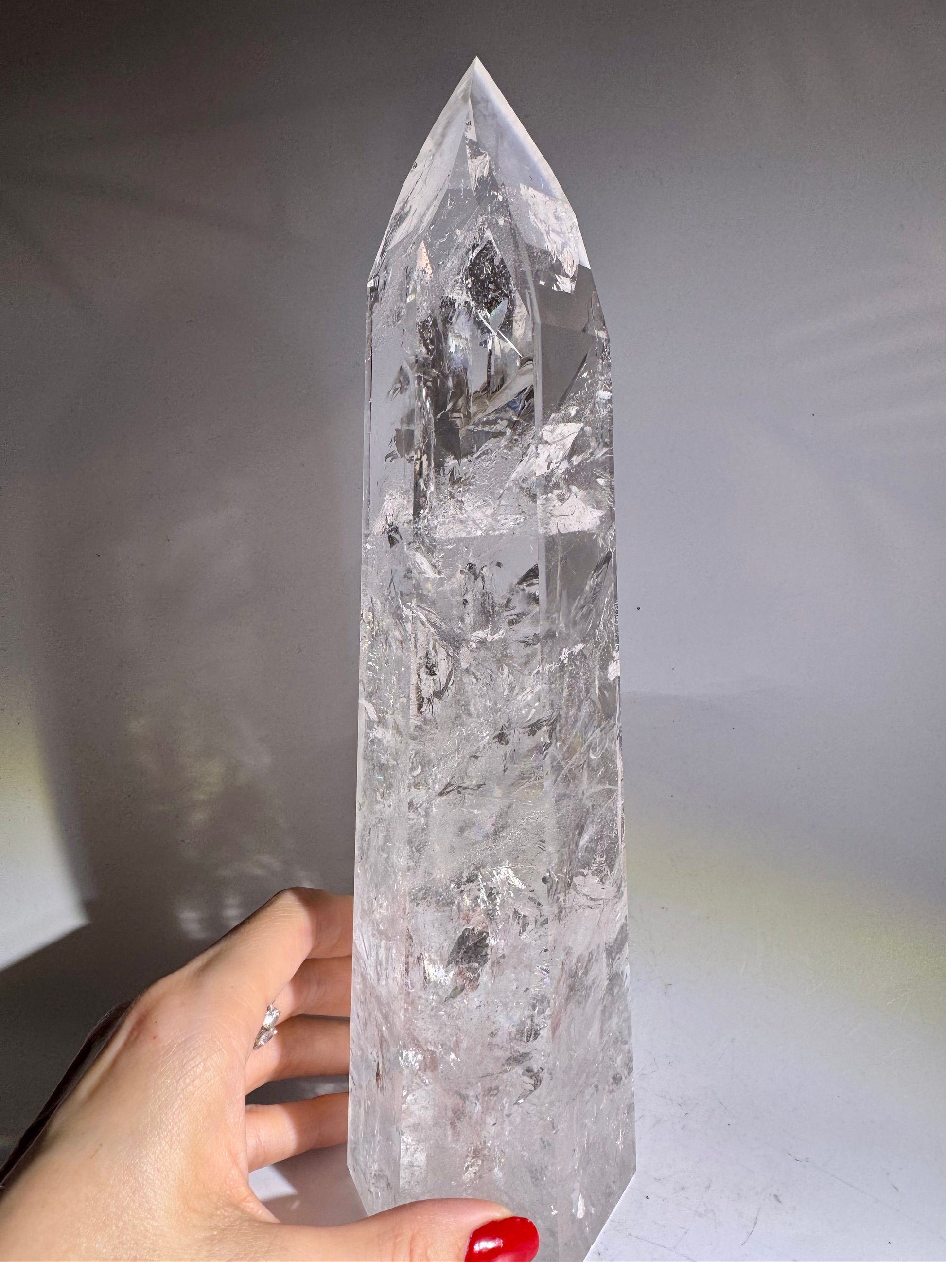     Heilende Kristallspitze Lemurian Premium Qualität aus Brasilien Bahia