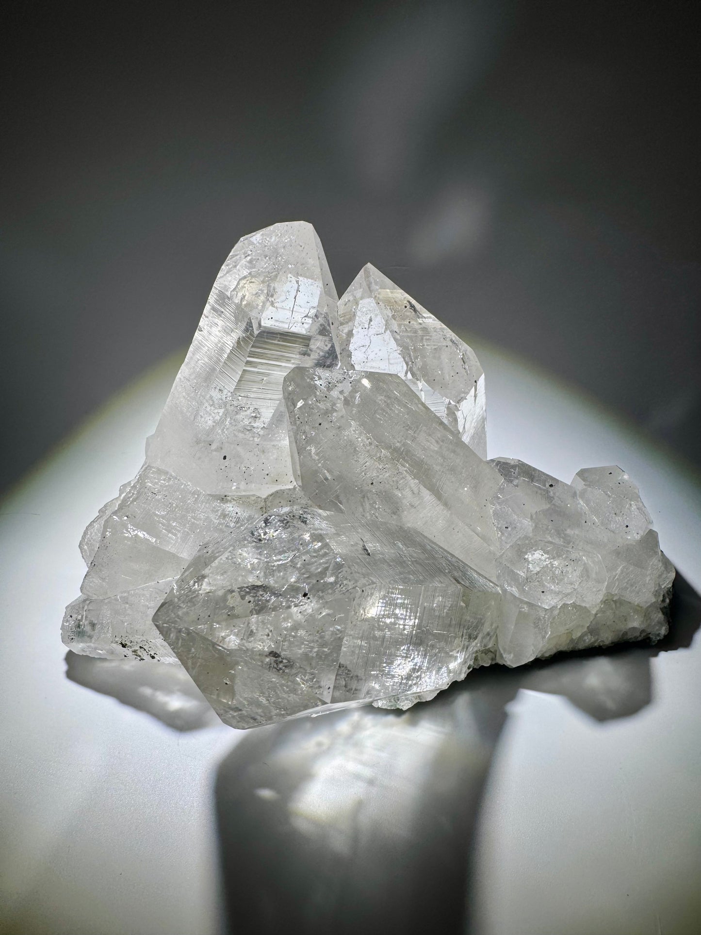 Himalaya Quarz mit Chlorit • 1,43 kg • Kristall aus 5’500 m Höhe • Museumsqualität