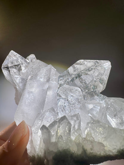 Himalaya Bergkristall Stufe – 802g, Extra Klarheit, Edelstein 1A Museumsqualität