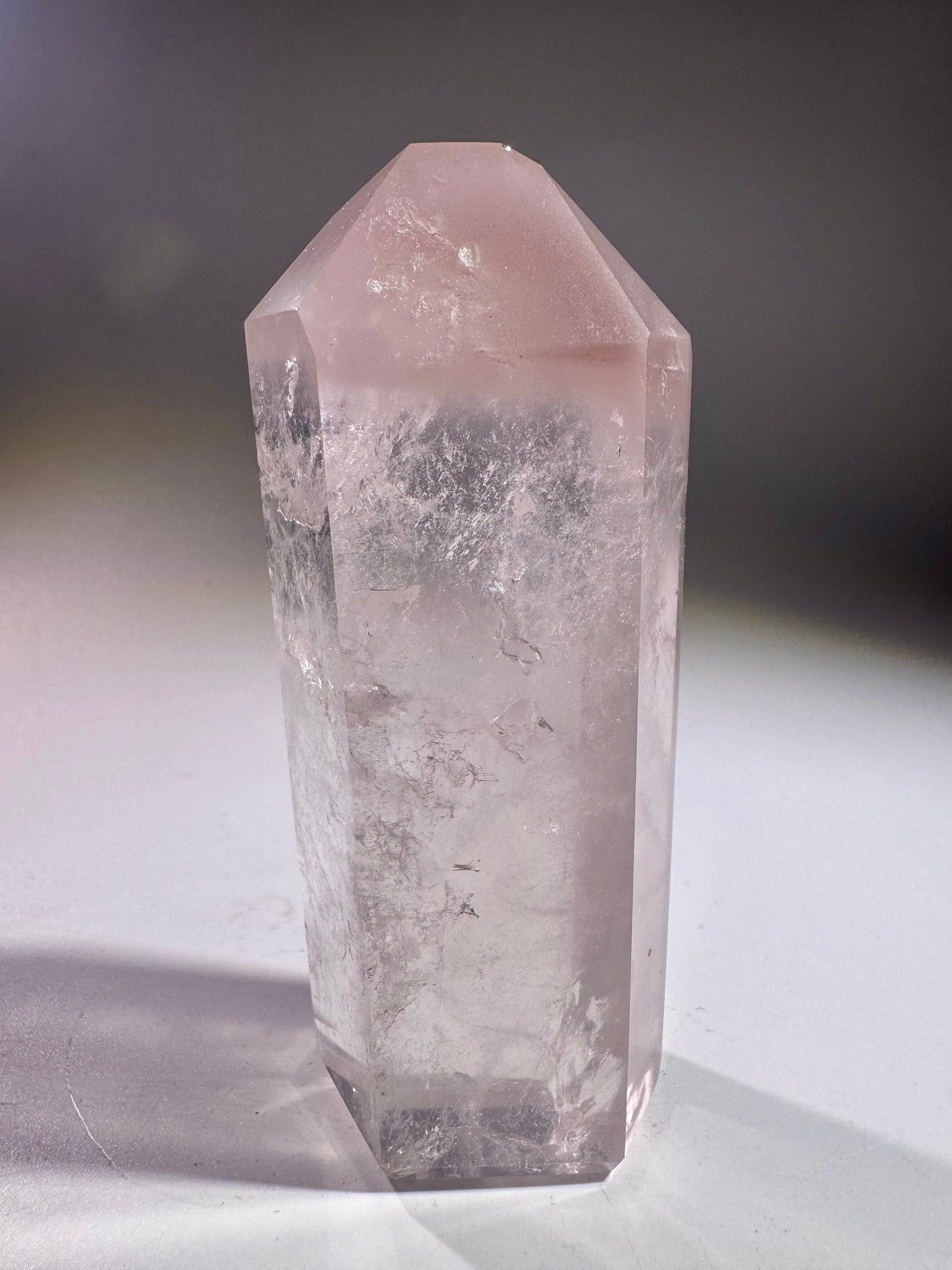 Hochtransparenter Lithium-Quarz – Seltenes Kristallunikat 10 cm gross
