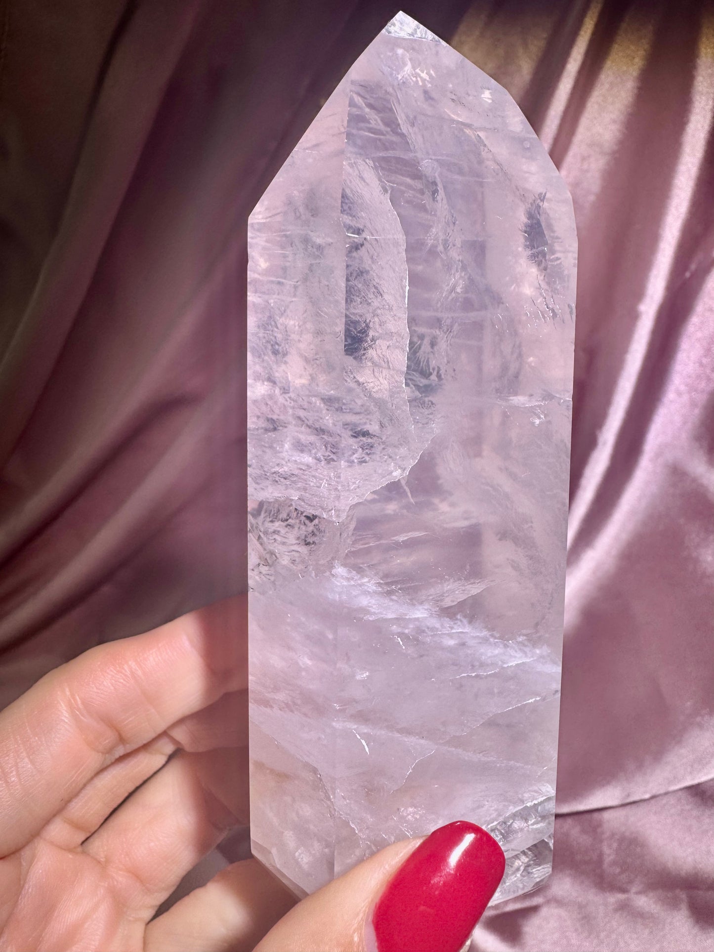 Hochwertige 1A Rosenquarz Spitze 342g, perfekt für Dekoration, Sammlung und Energiearbeit