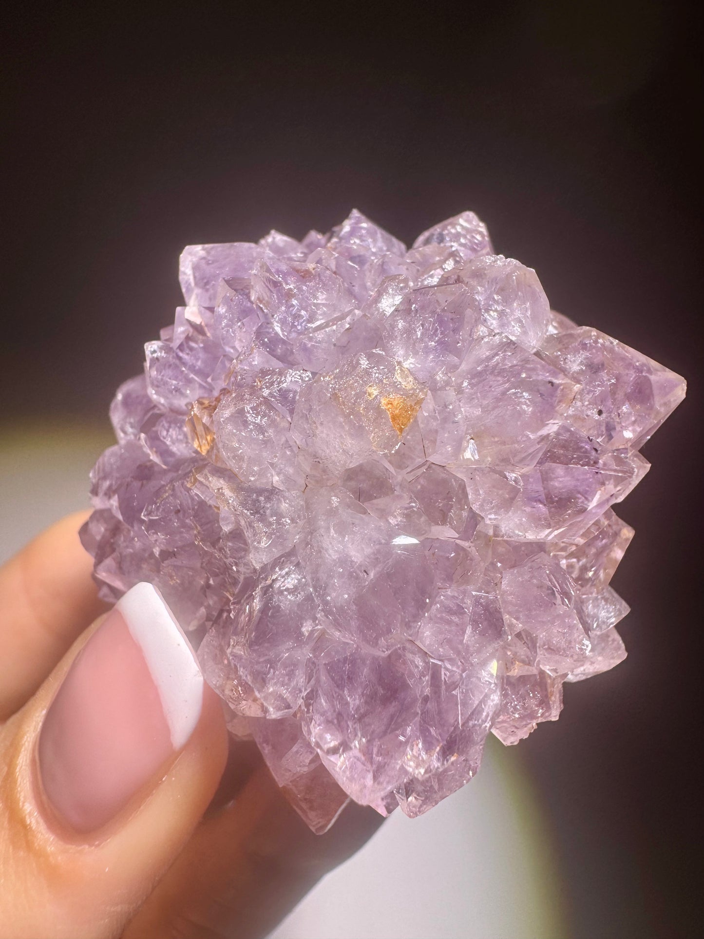 Hochwertige Amethystrose, 5,4 cm, 126 g, aus Uruguay