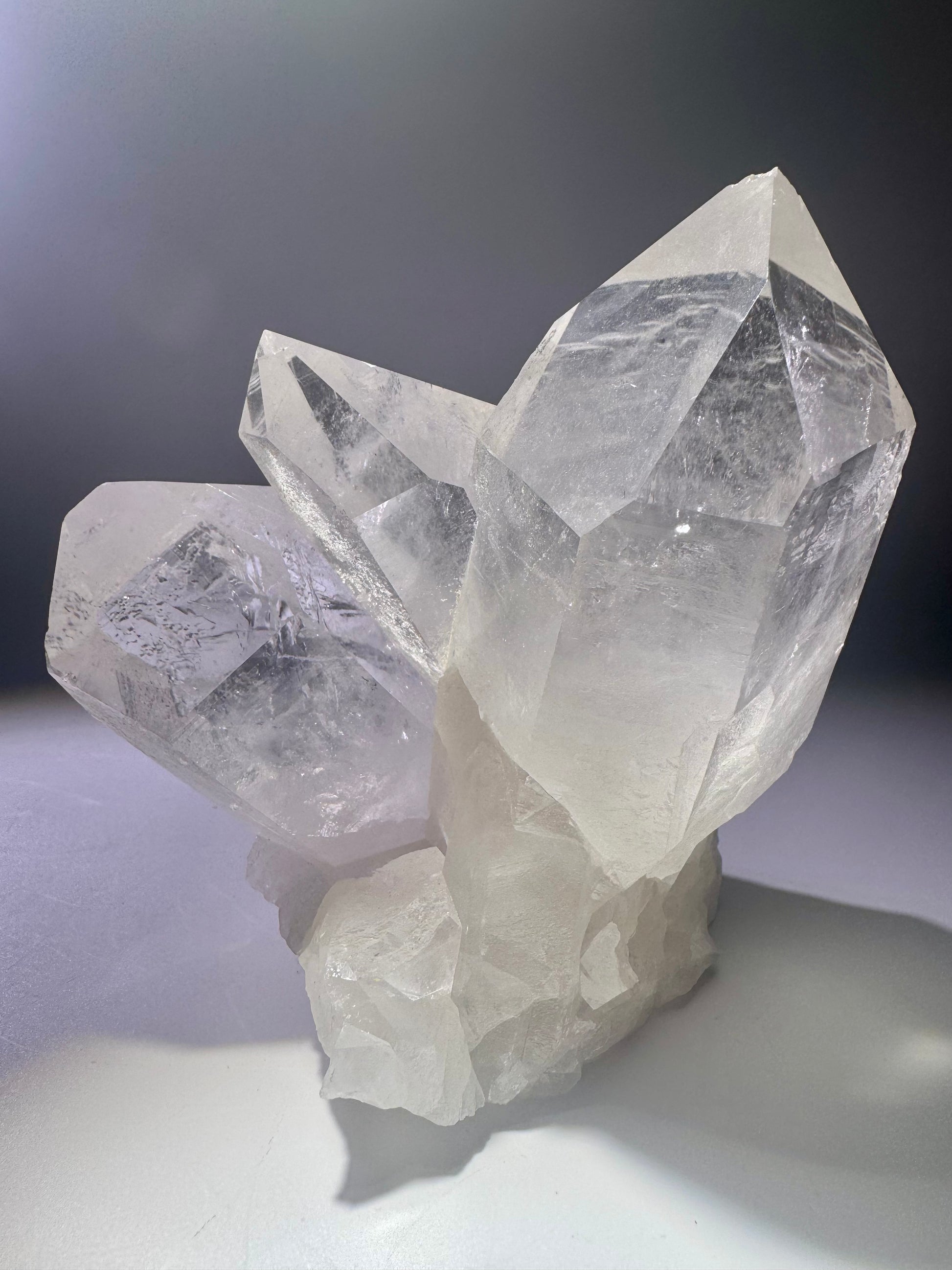 Hochwertige Bergkristall Stufe aus Brasilien – 13 cm, 1.24 kg, extraklar und naturbelassen