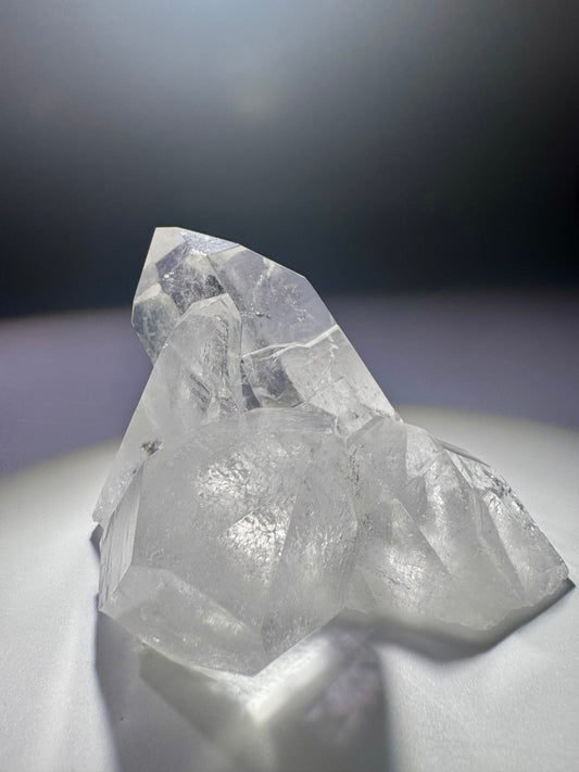 Hochwertige Bergkristall Stufe aus Brasilien – 9 cm, 204 g, extraklar und naturbelassen