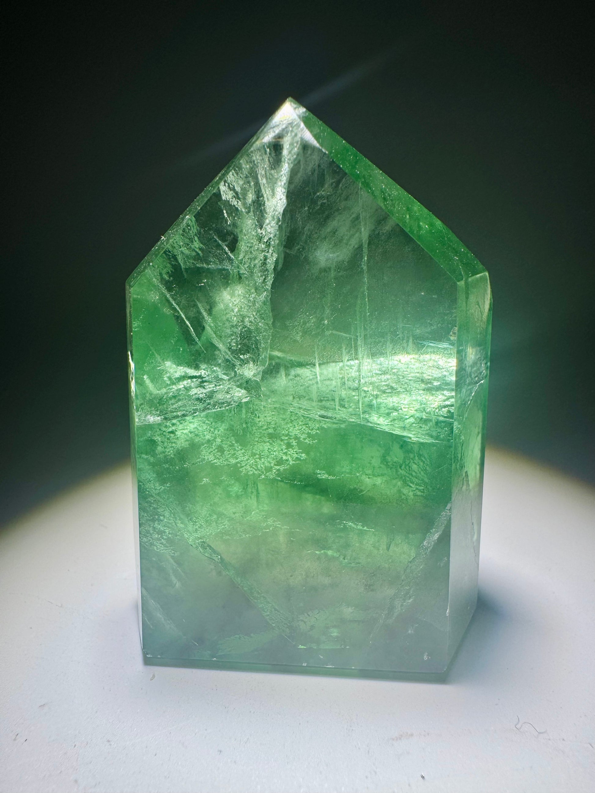 Hochwertiger Fluorit grün klar – Einzelstück aus Brasilien