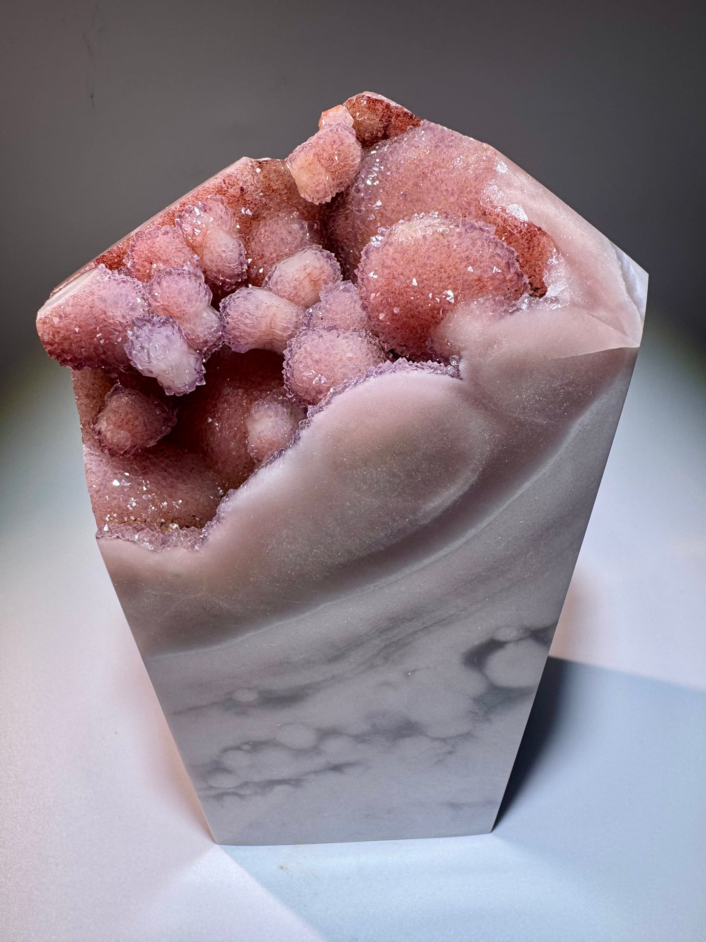 Hochwertiger rosa Kristall – Pink Amethyst mit funkelnder Oberfläche – 2,1 kg – Einzelstück
