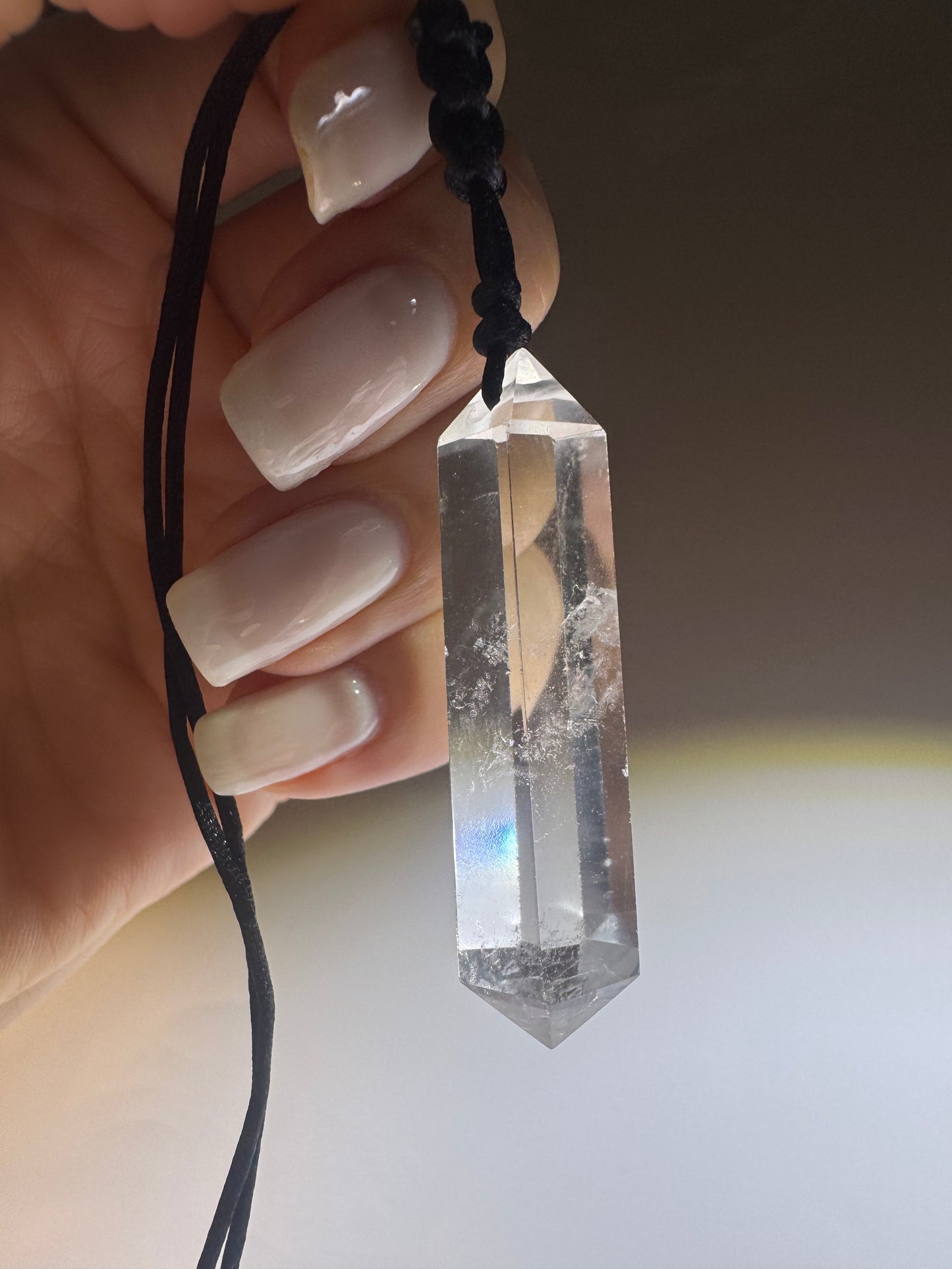 Klarer Bergkristall Anhänger ca. 5 cm 💎✨