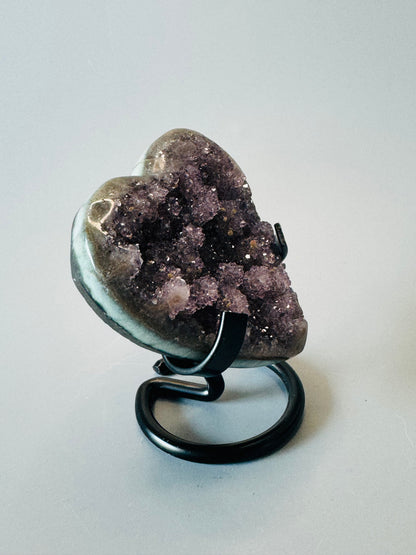 Rainbow Amethyst Herz - 7cm, 142g
