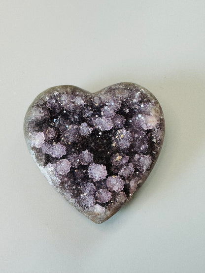 Rainbow Amethyst Herz - 7cm, 142g