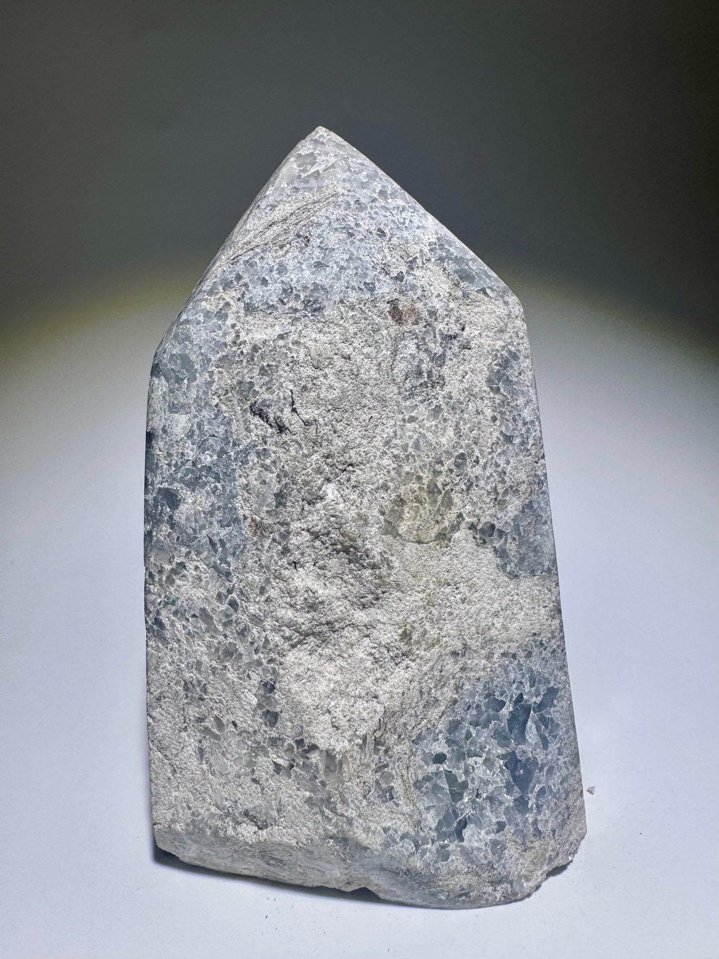 Celestin Spitze mit klaren Kristallen – 12 cm Edelstein aus Madagaskar