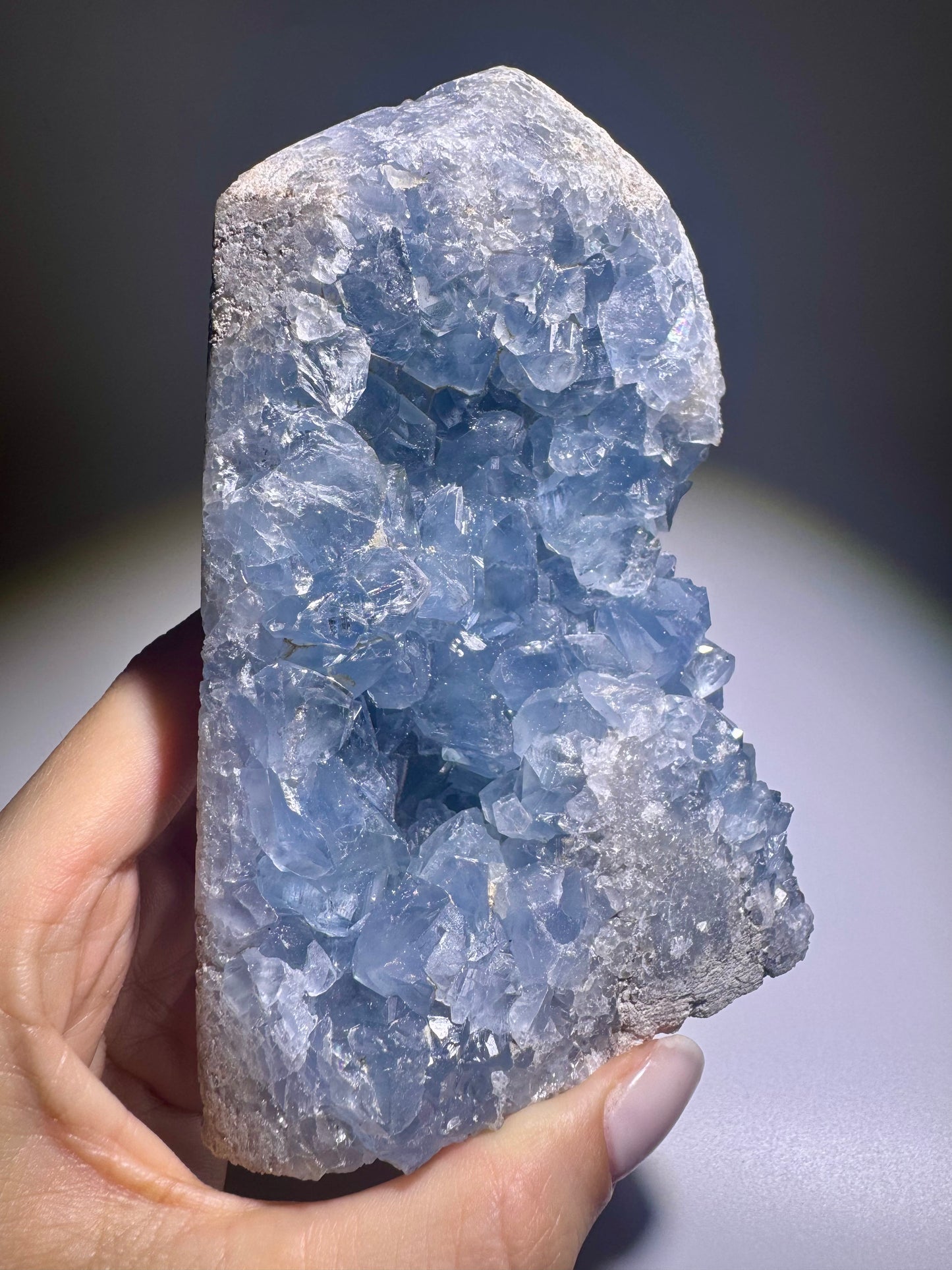 Madagaskar Celestin 13 cm – handverlesener Edelstein in Top-Qualität