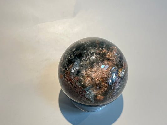 Lodolit Garten Quarz Kristallkugel - 4.8cm, 159g