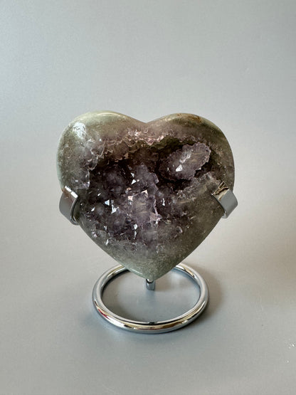 Rainbow Amethyst Herz - 8cm, 282g