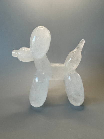 Balloon Dog aus Bergkristall - 19cm, 1.93kg