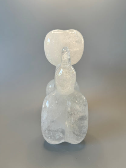 Balloon Dog aus Bergkristall - 19cm, 1.93kg