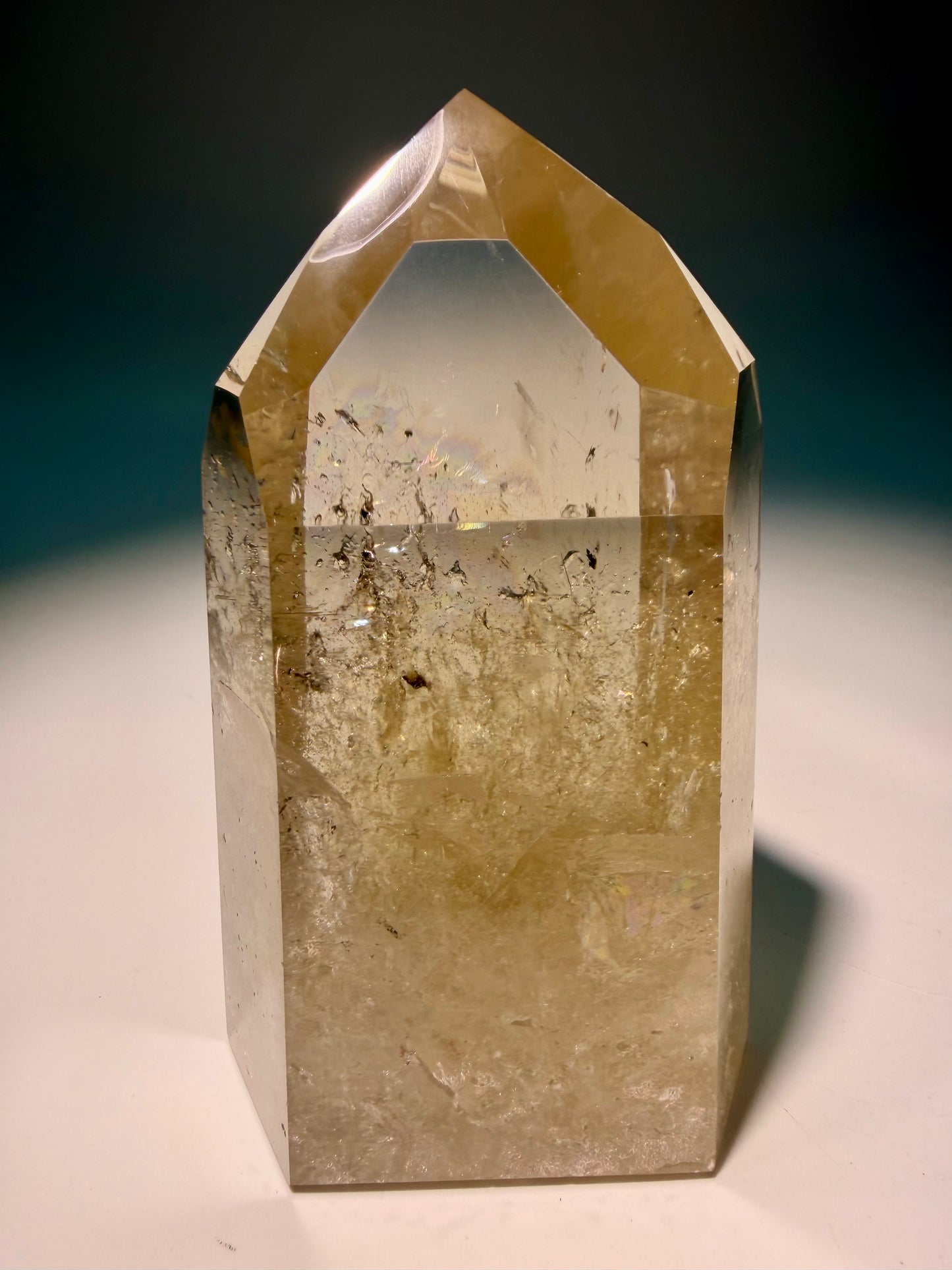 Pointe de citrine naturelle 6,2 cm – cristal ultrapur du Brésil 142 g 💎🍯