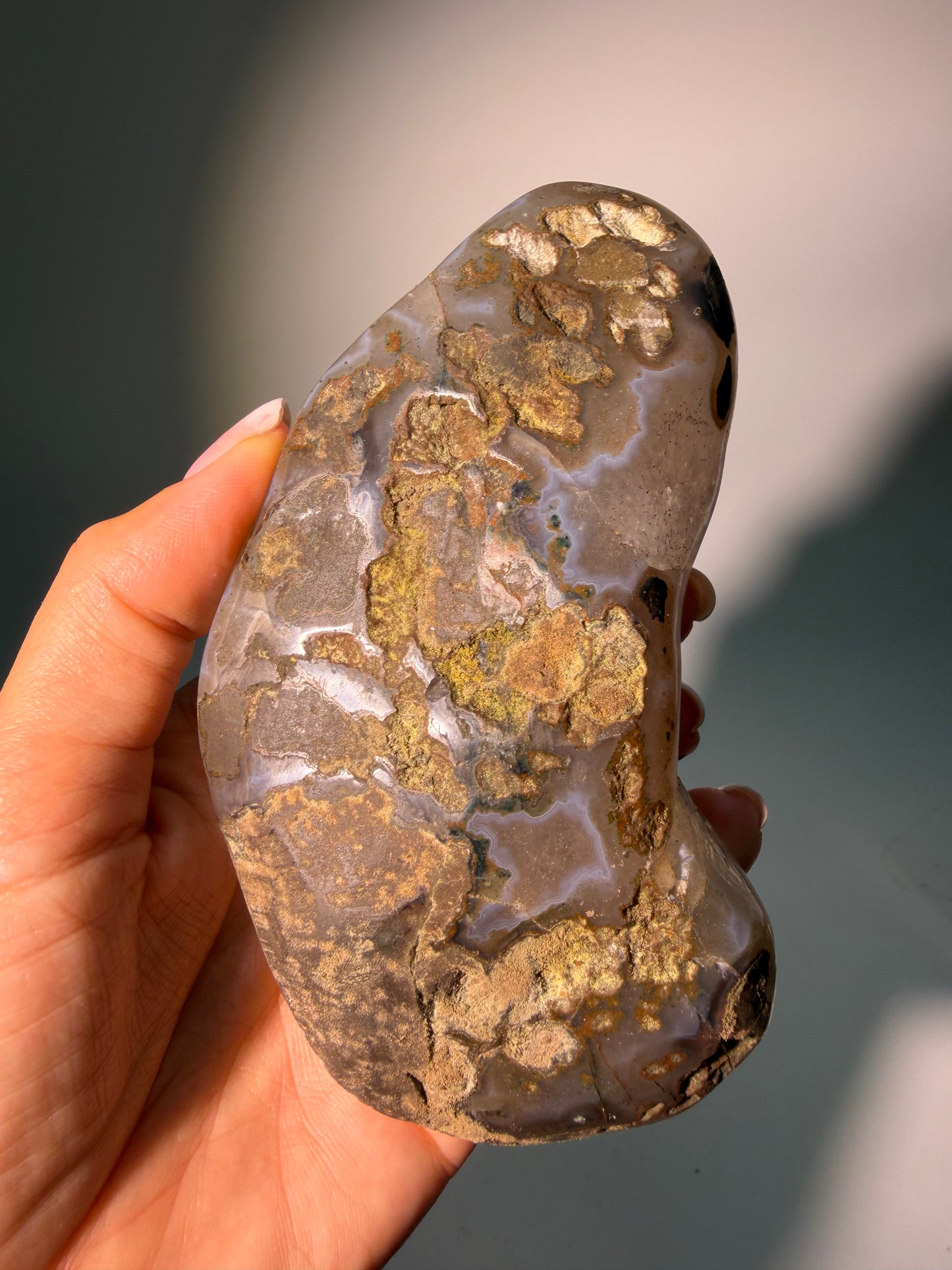 Amethyst Freiform mit Sugar Quartz & Doppelkristallisation | 462 g