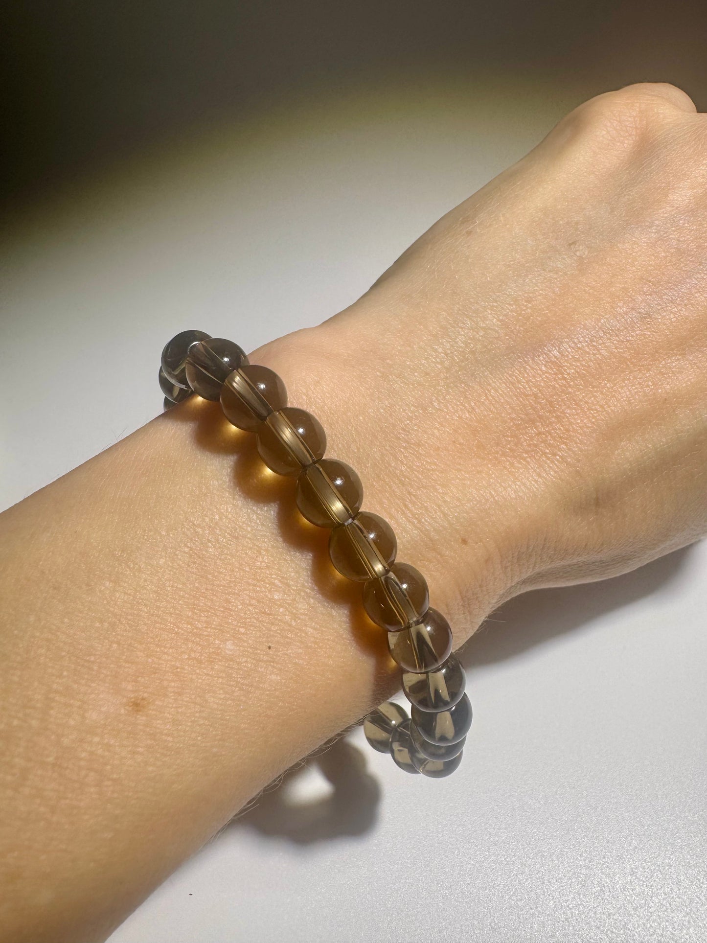 Rauchquarz Armband 19 cm – Edelsteinarmband für Erdung, Schutz & emotionale Stärke 🤎