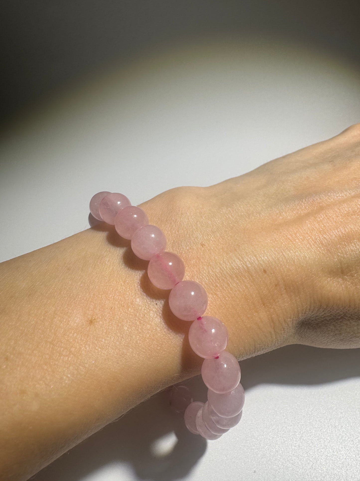 Rosenquarz Armband 19 cm – sanfte Herzenergie & Selbstliebe 💗🌸