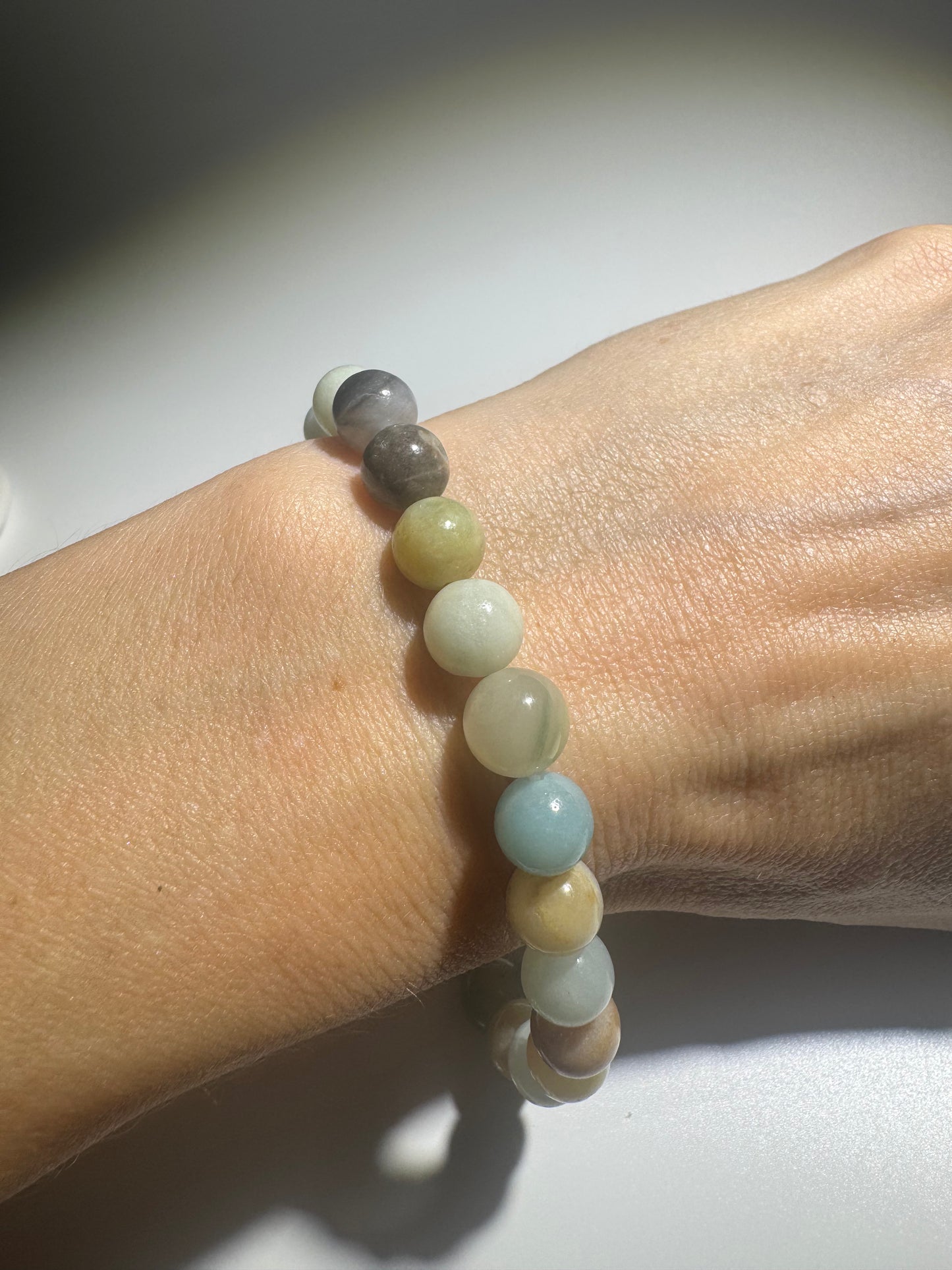 Amazonit Armband 19 cm – Edelsteinarmband für Harmonie, innere Ruhe & Ausgeglichenheit 🌿