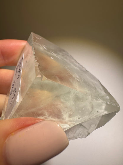 Phantom Glas-Fluorit mit transparenter Struktur – 6 cm, 92 g, einzigartige Qualität