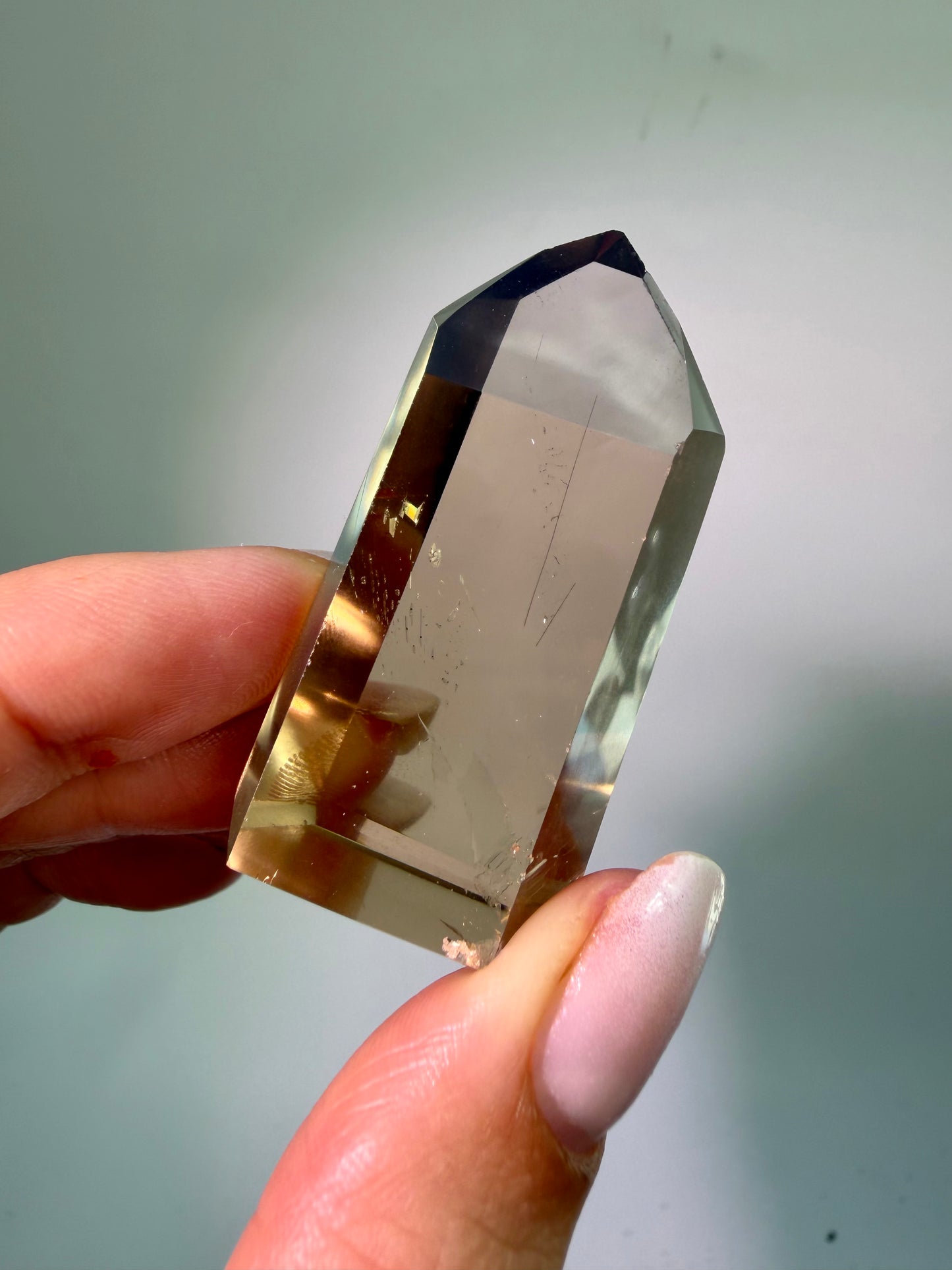 Pointe de citrine naturelle 6,2 cm – cristal ultrapur du Brésil 142 g 💎🍯