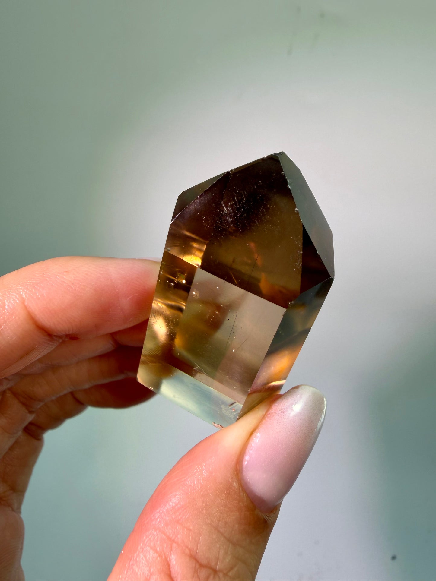 Pointe de citrine naturelle 6,2 cm – cristal ultrapur du Brésil 142 g 💎🍯