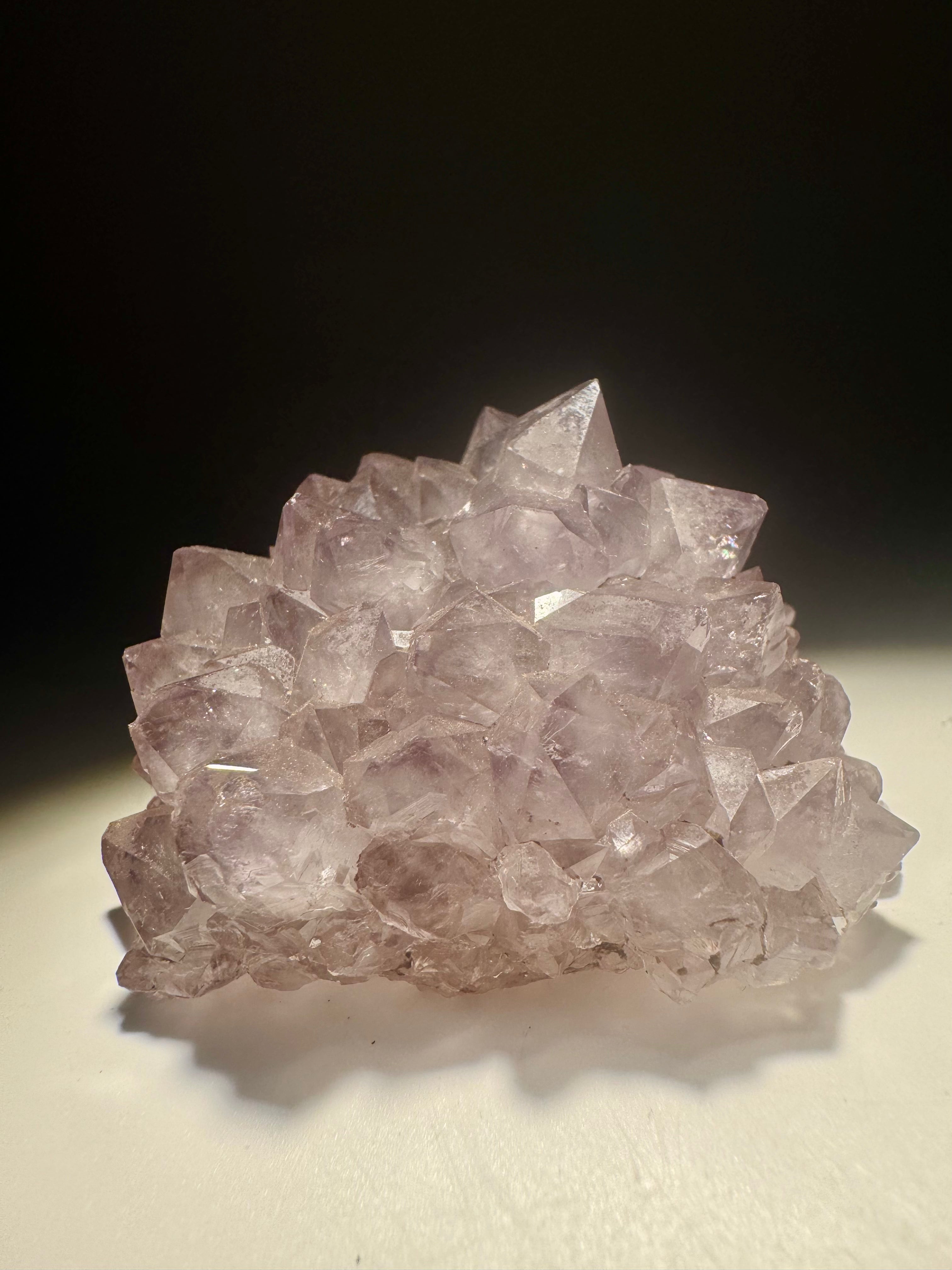 Amethyst Stalaktit Blüte 5,5 cm – fliederfarbene Spitzen in perfekter Symmetrie aus Uruguay