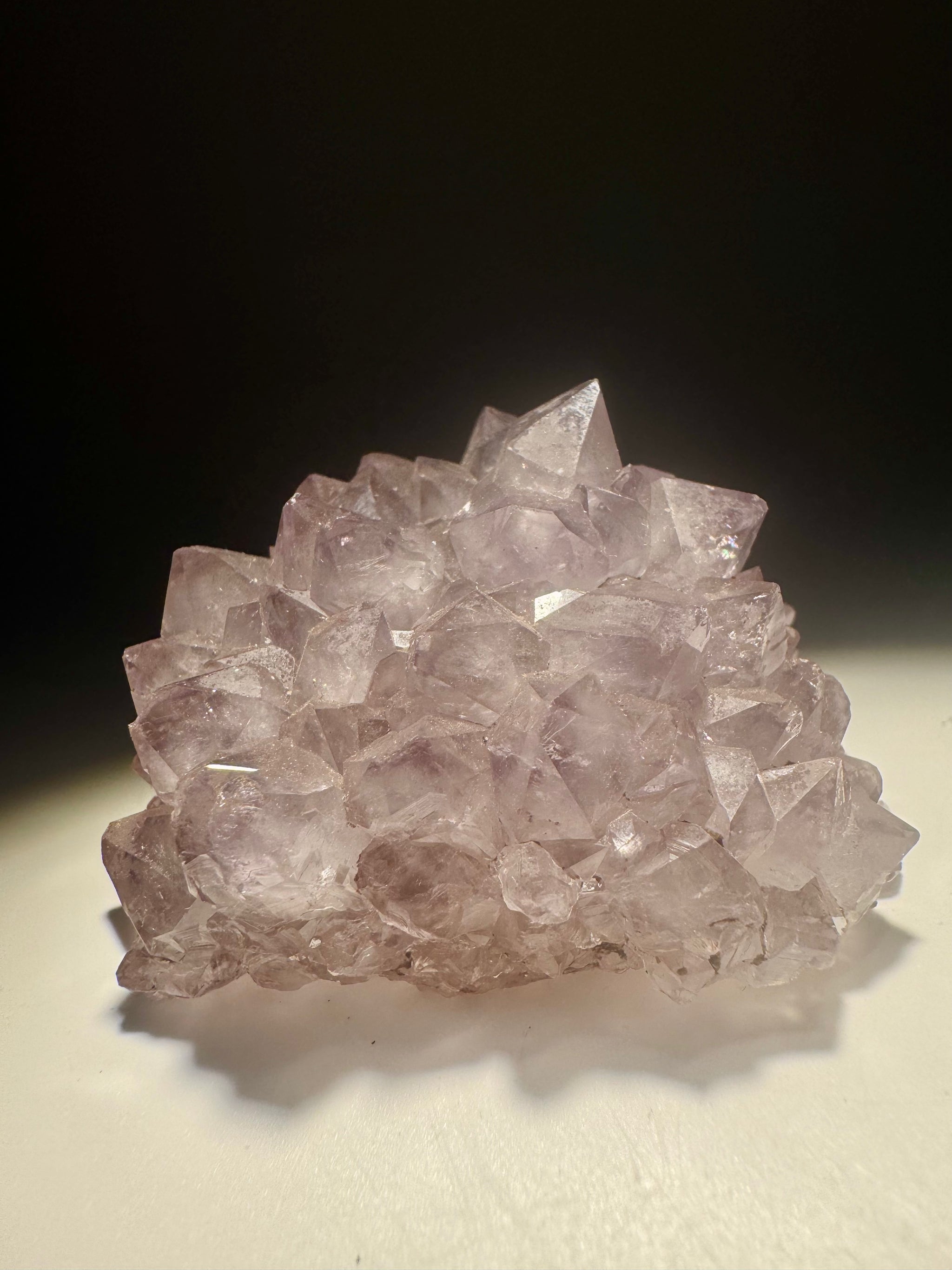 Amethyst Stalaktit Blüte 5,5 cm – fliederfarbene Spitzen in perfekter Symmetrie aus Uruguay