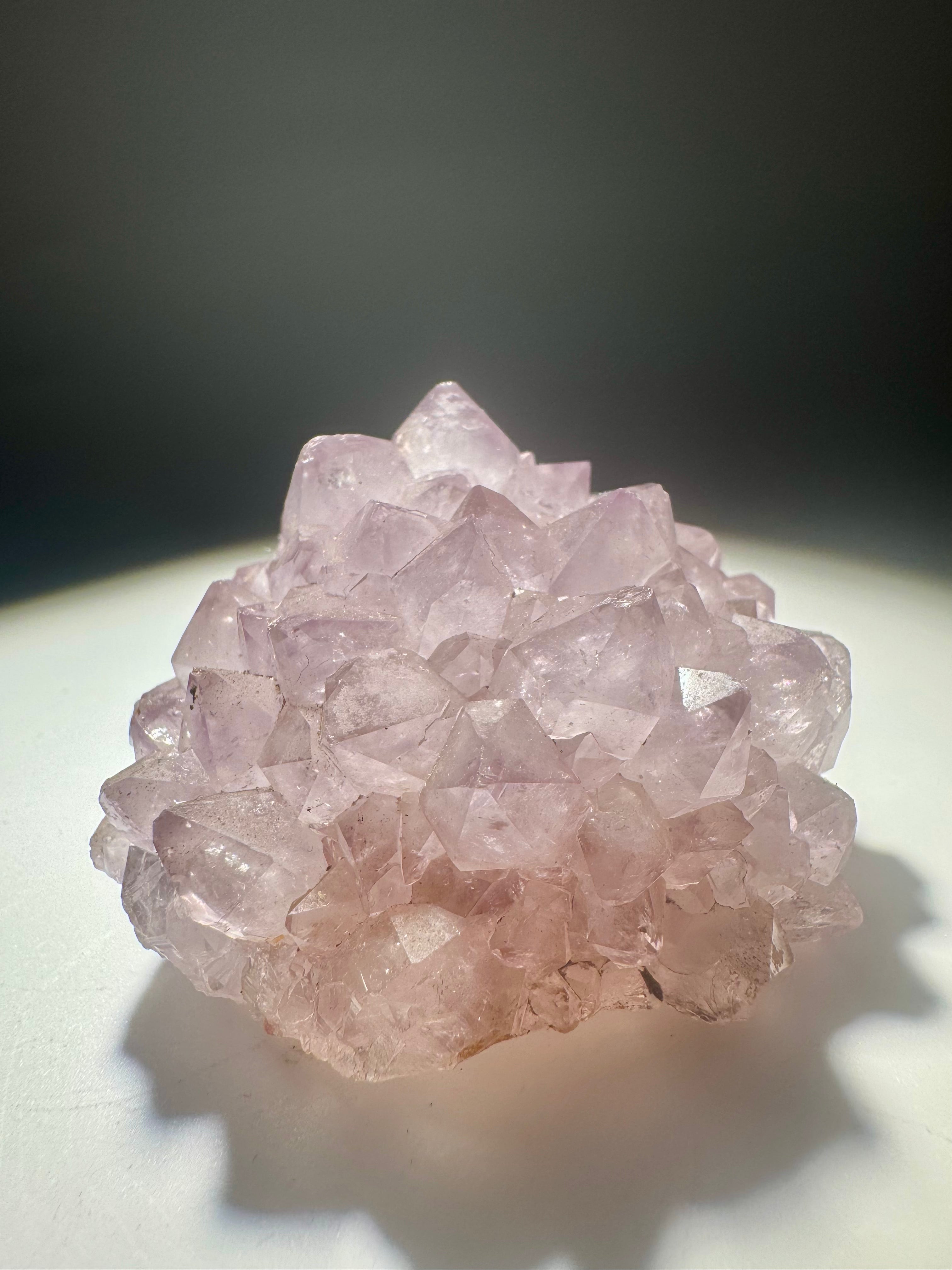 Amethyst Stalaktit Blüte 5,5 cm – fliederfarbene Spitzen in perfekter Symmetrie aus Uruguay