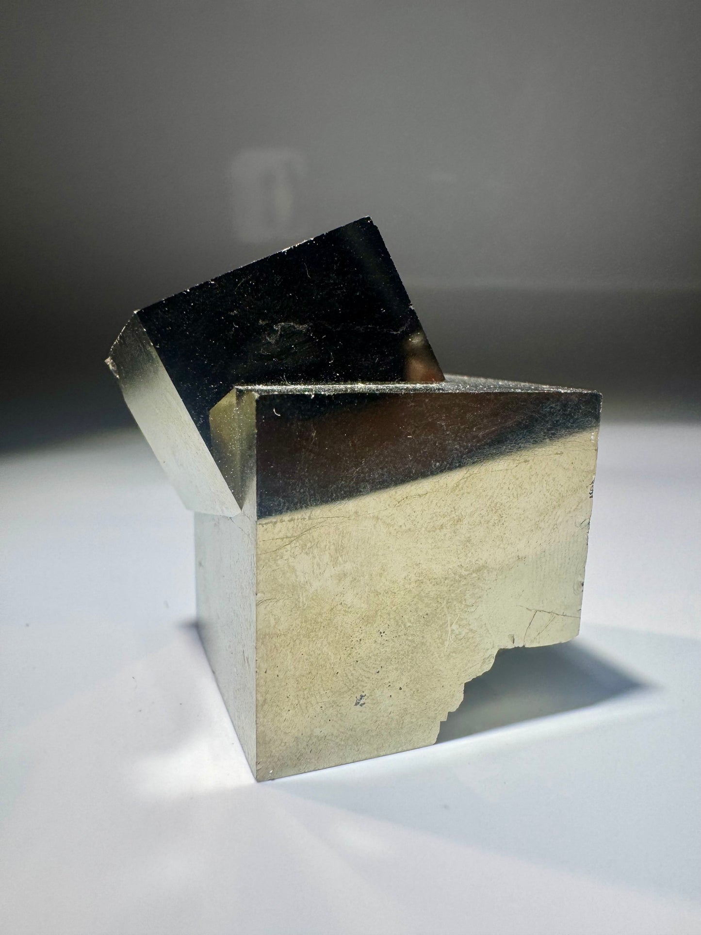 Pyrit Kubus 123 g (3,5 × 4 cm)  | Natürlicher Kristall aus Spanien