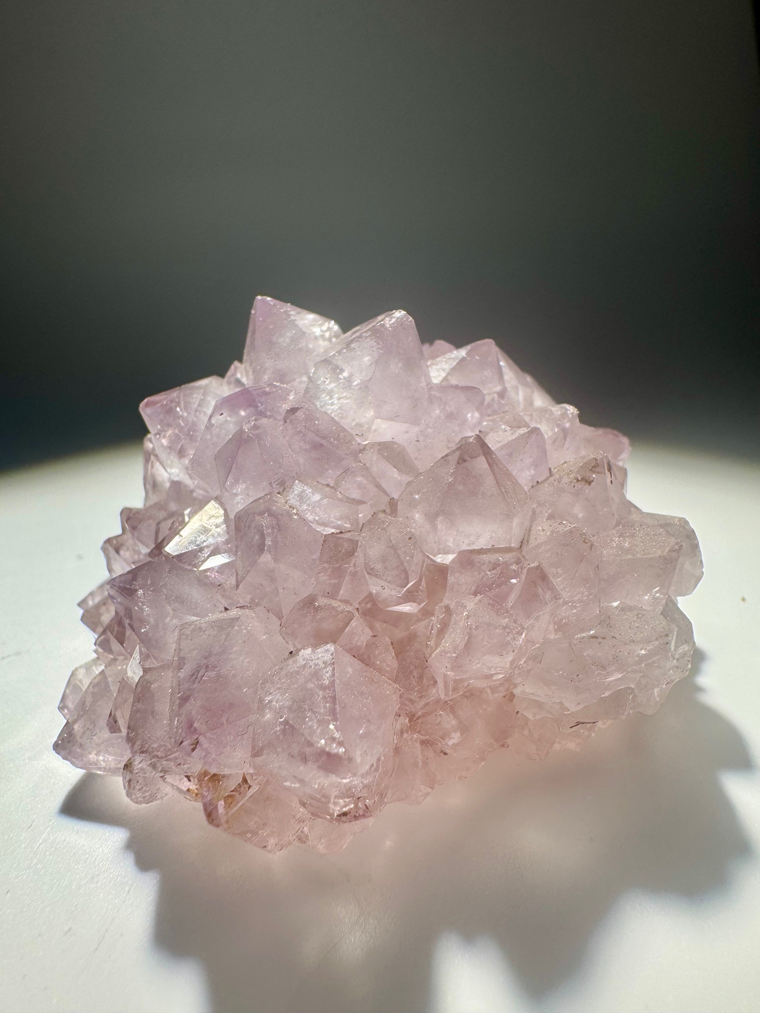 Amethyst Stalaktit Blüte 5,5 cm – fliederfarbene Spitzen in perfekter Symmetrie aus Uruguay