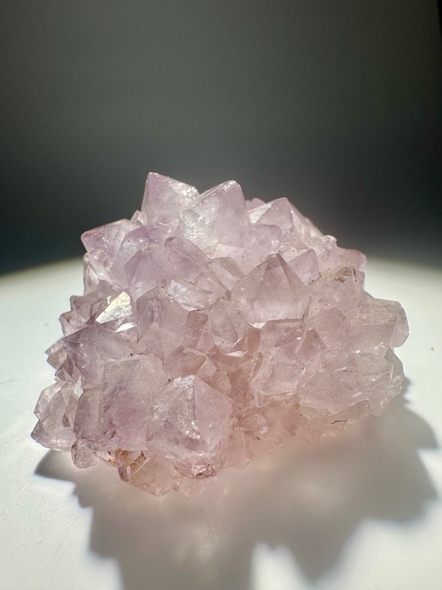 Amethyst Stalaktit Blüte 5,5 cm – fliederfarbene Spitzen in perfekter Symmetrie aus Uruguay