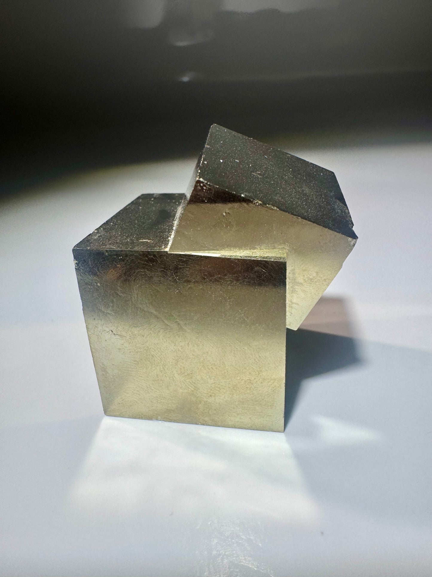 Pyrit Kubus 123 g (3,5 × 4 cm)  | Natürlicher Kristall aus Spanien