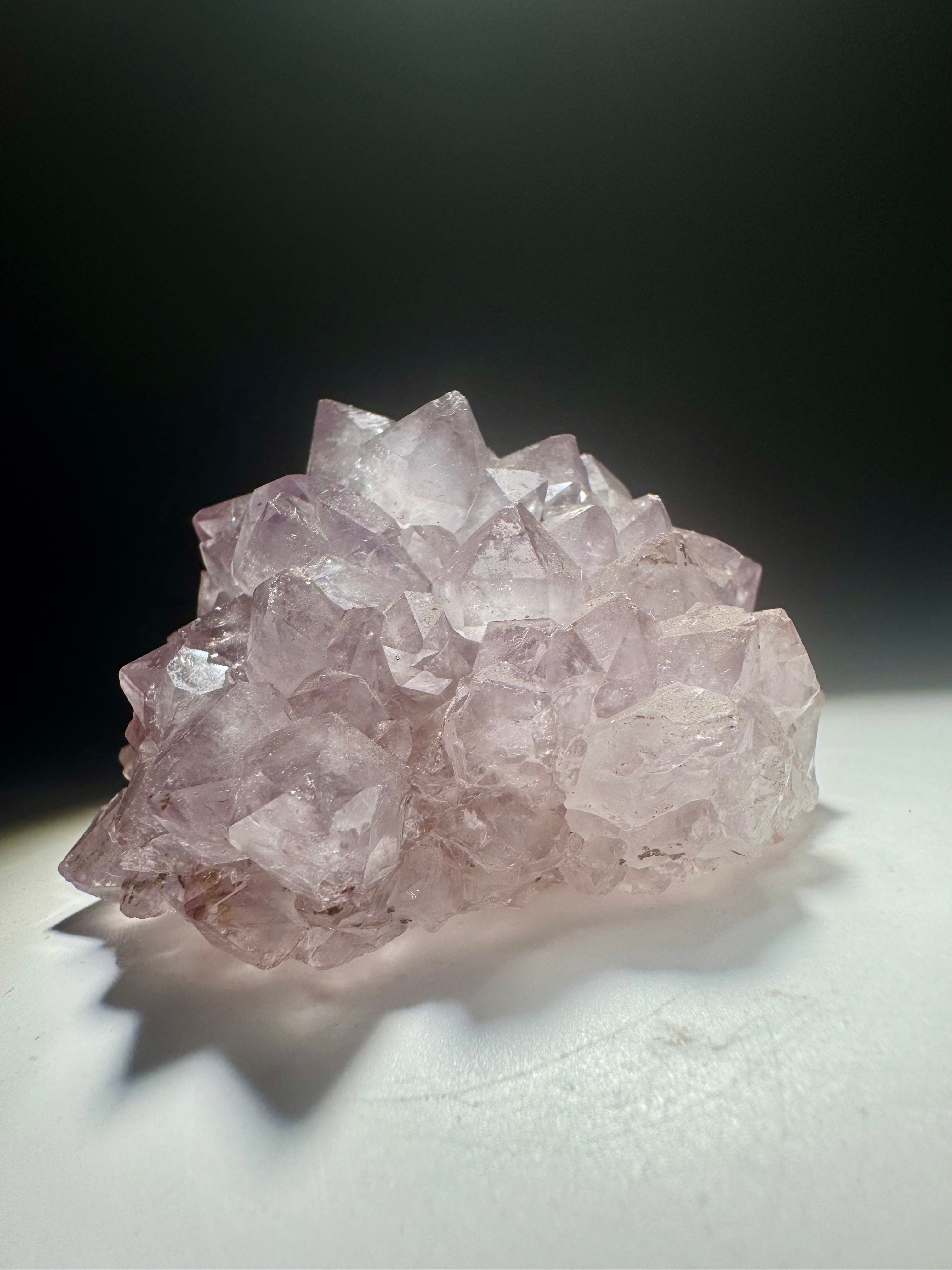 Amethyst Stalaktit Blüte 5,5 cm – fliederfarbene Spitzen in perfekter Symmetrie aus Uruguay