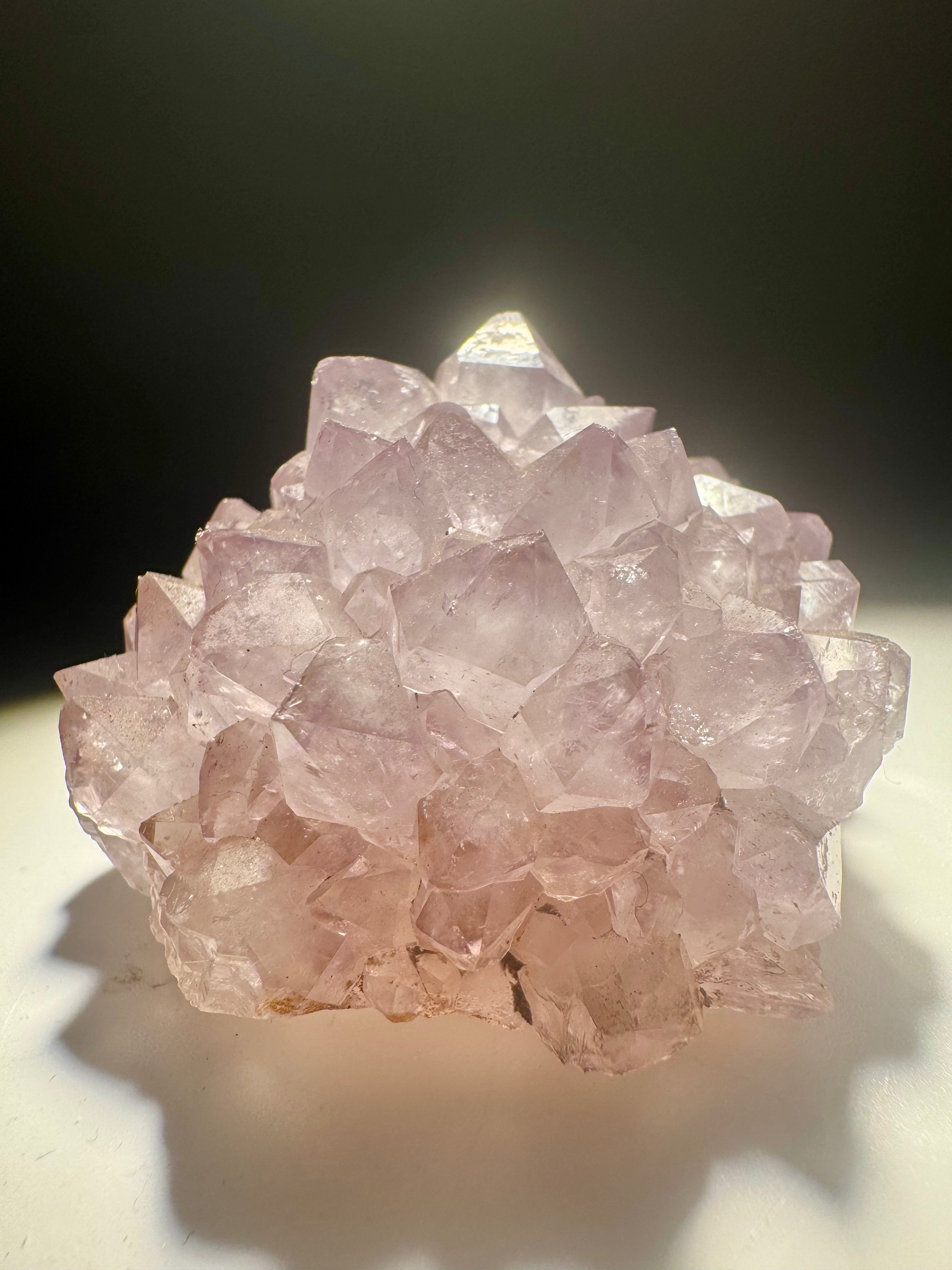 Amethyst Stalaktit Blüte 5,5 cm – fliederfarbene Spitzen in perfekter Symmetrie aus Uruguay