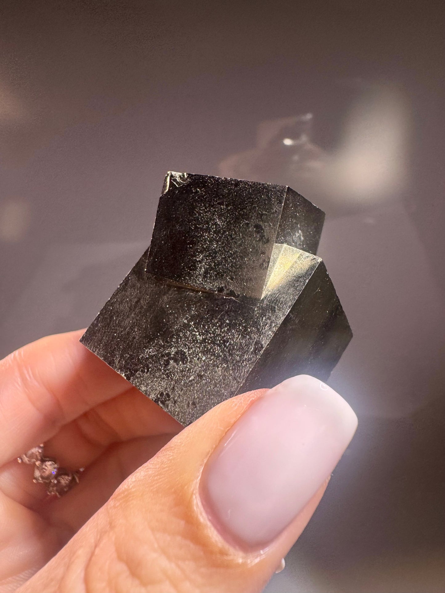 Pyrit Kubus 123 g (3,5 × 4 cm)  | Natürlicher Kristall aus Spanien