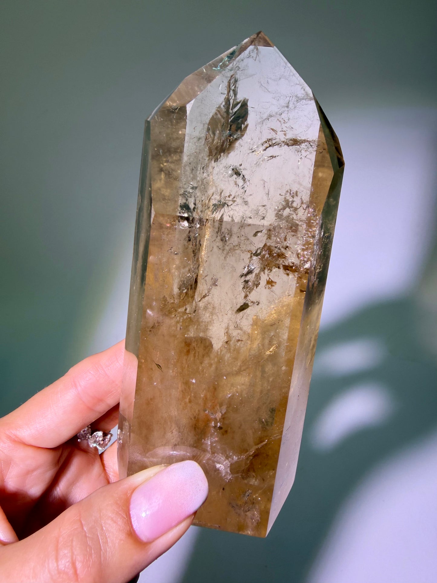Natural Citrine Point 6.2 cm – 142 g Ultra-clear Crystal from Brazil 💎🍯