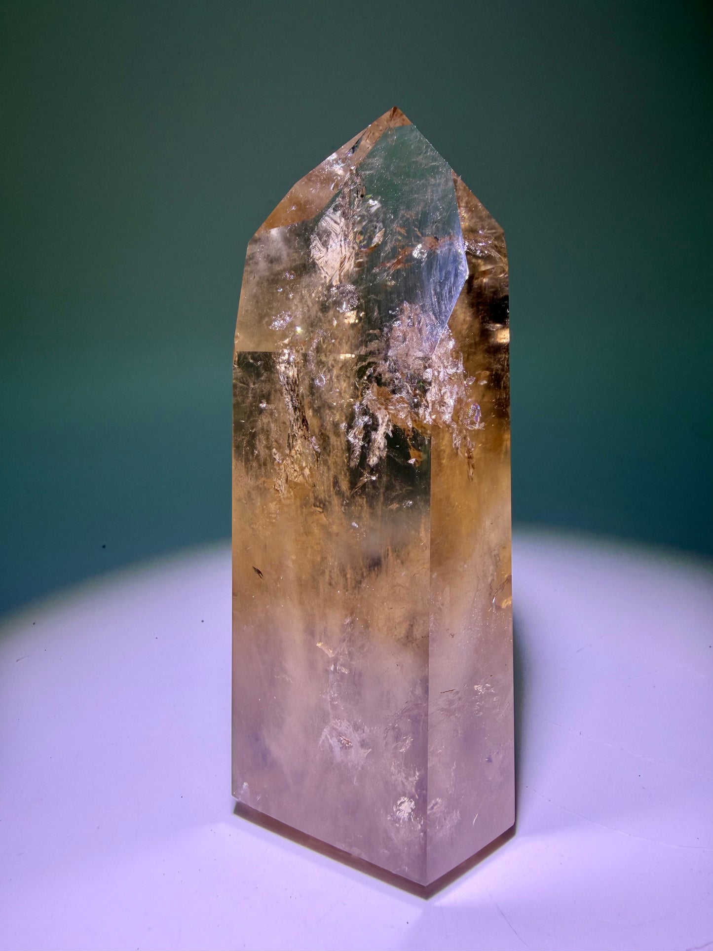 Natural Citrine Point 6.2 cm – 142 g Ultra-clear Crystal from Brazil 💎🍯