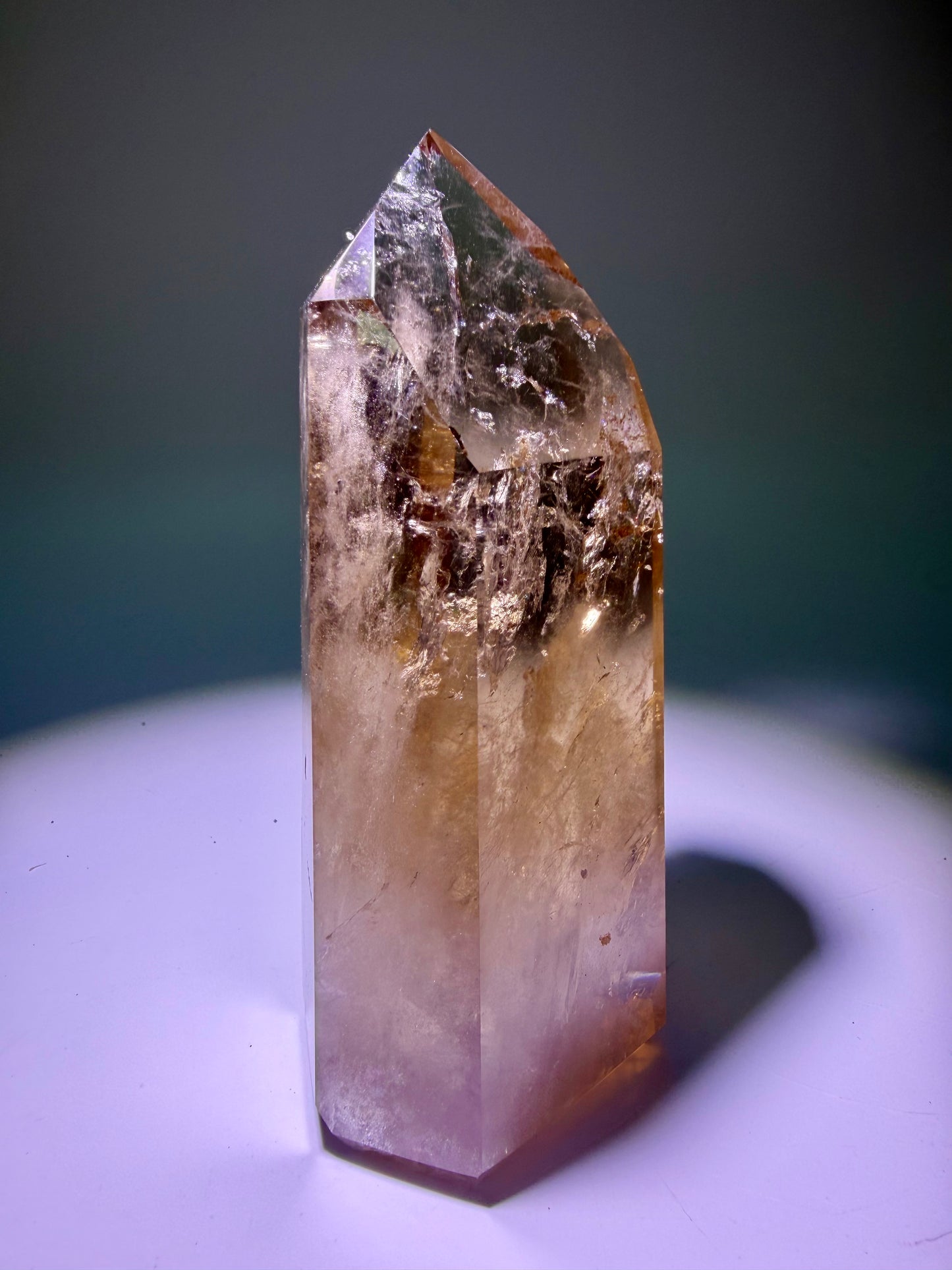 Natural Citrine Point 6.2 cm – 142 g Ultra-clear Crystal from Brazil 💎🍯