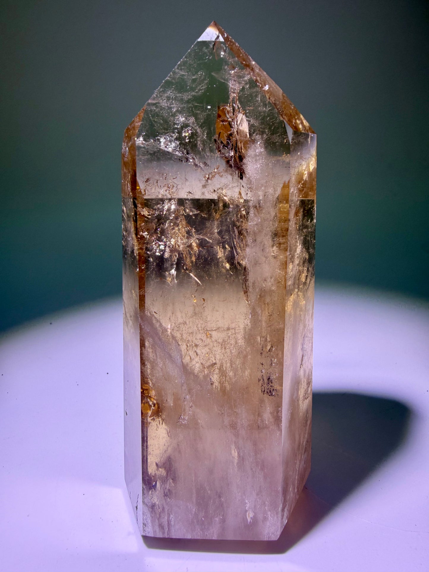 Natural Citrine Point 6.2 cm – 142 g Ultra-clear Crystal from Brazil 💎🍯