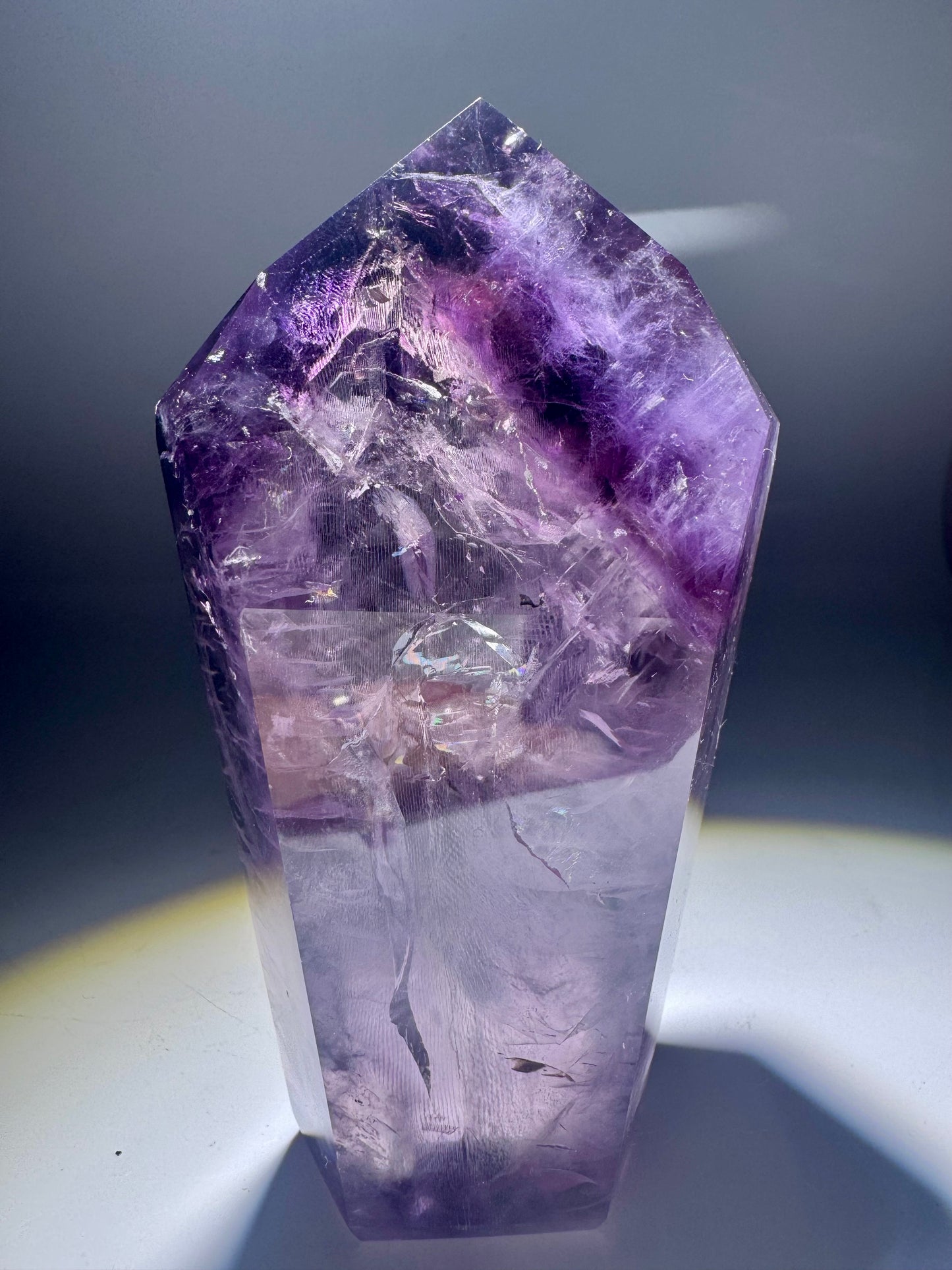 Phantom Amethyst mit Ametrin 10.6cm, 322g - Premium Qualität