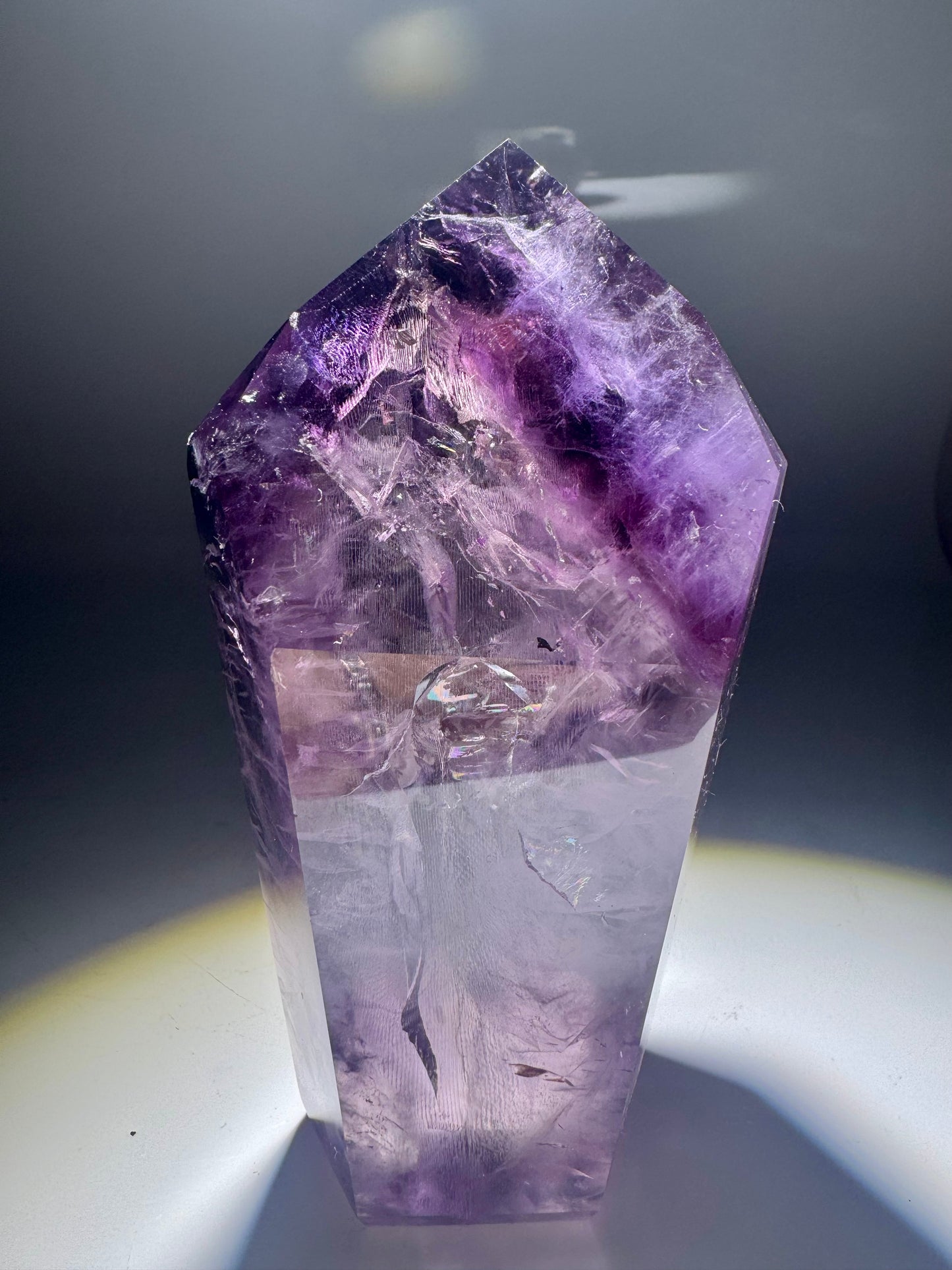 Phantom Amethyst mit Ametrin 10.6cm, 322g - Premium Qualität