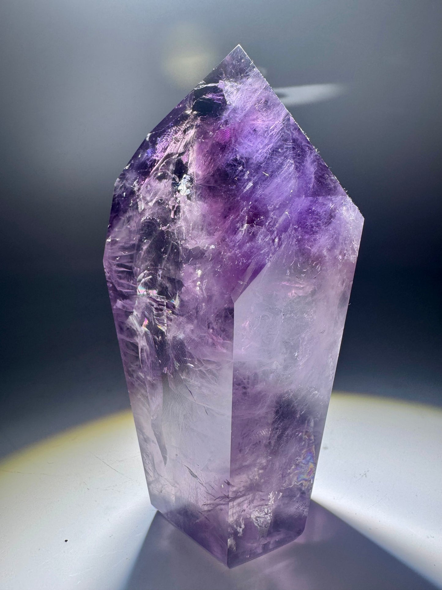 Phantom Amethyst mit Ametrin 10.6cm, 322g - Premium Qualität