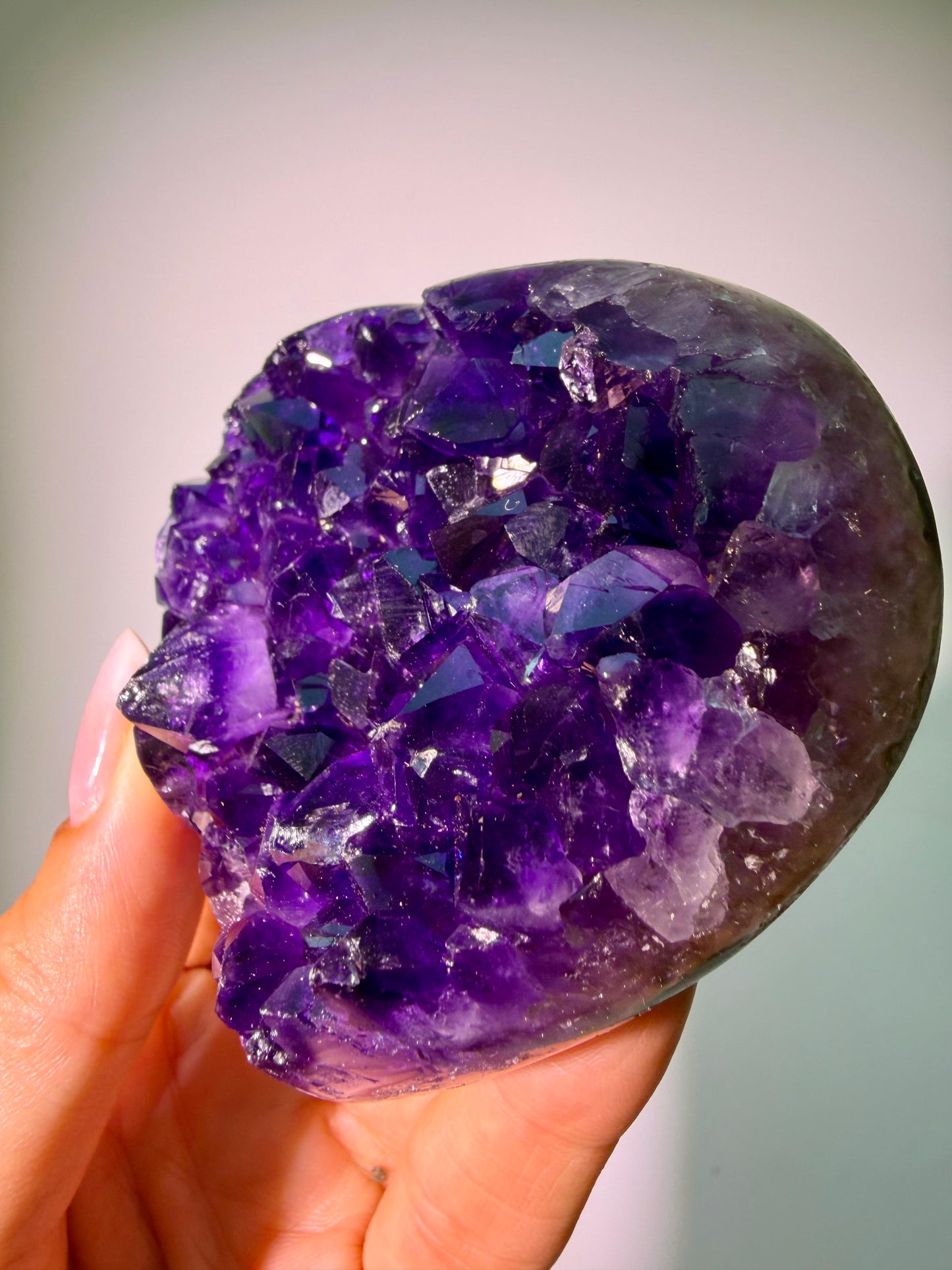 Premium Amethyst Herz 7,5 cm – 210 g | Edelstein aus Uruguay